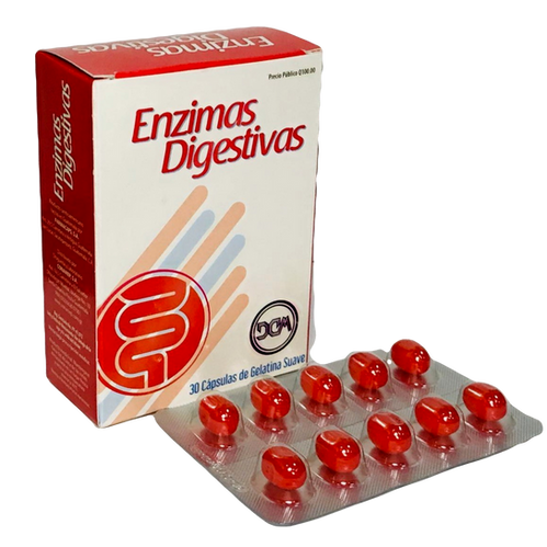 Enzimas Digestivas Caja 30 Cáps. - Farmacia Marcos