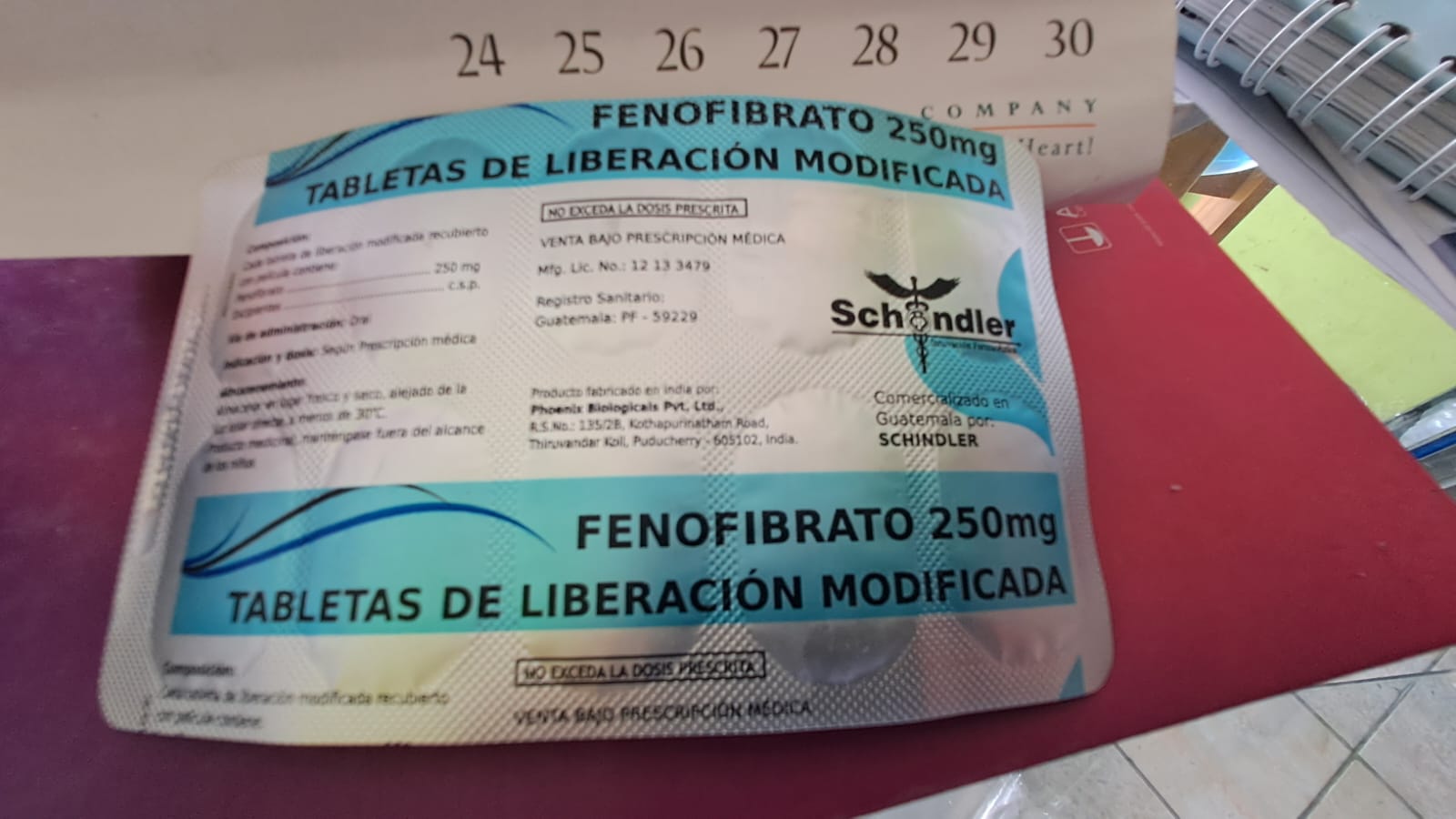 FENOFIBRATO 250mg *Tabletas - FARMACIA NUEVO MILENIO