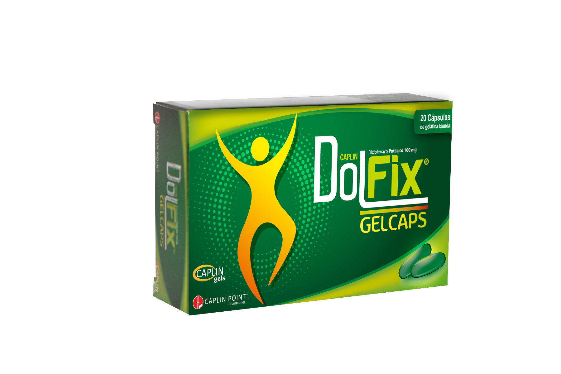 Dolfix (Diclofenaco Potásico 100 mg) 1 tab gelatina blanda  - Farmacia Marcos