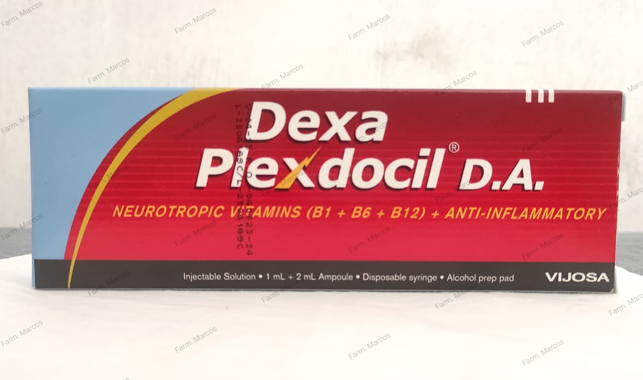 Dexa Plexdocil D.A. Neurotropas + antiinflamatorios 2 amp. Iny. - Farmacia Marcos