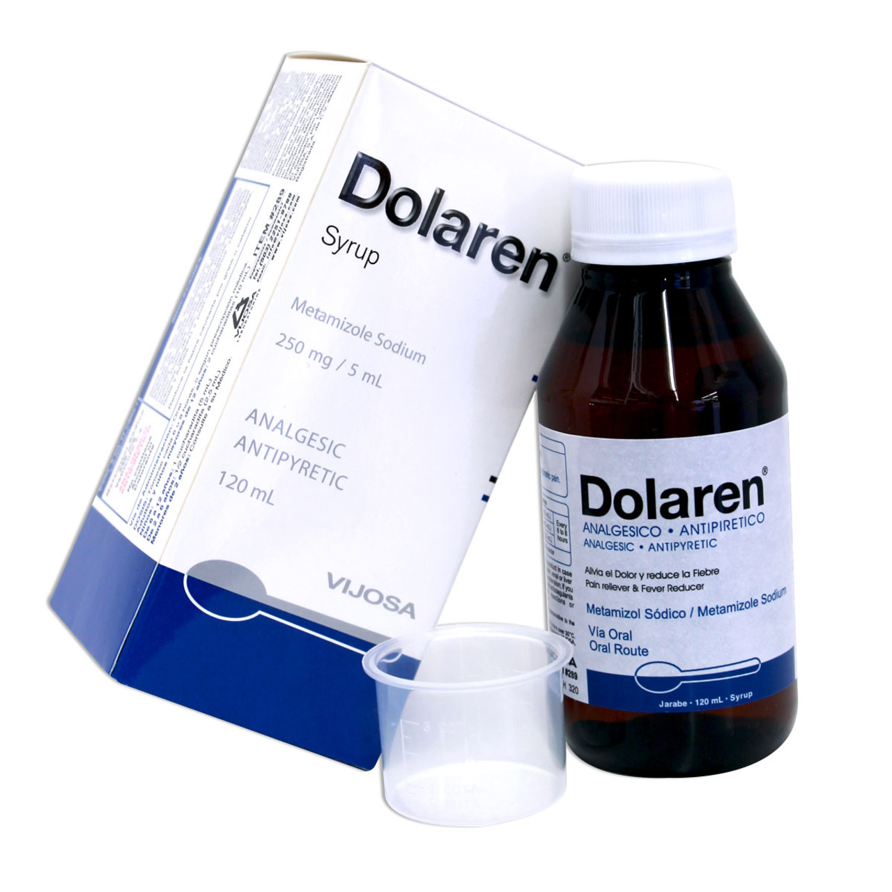 Doloren (Metamizol Sódico 250mg/5ml) Jarabe 120 ml - Farmacia Marcos