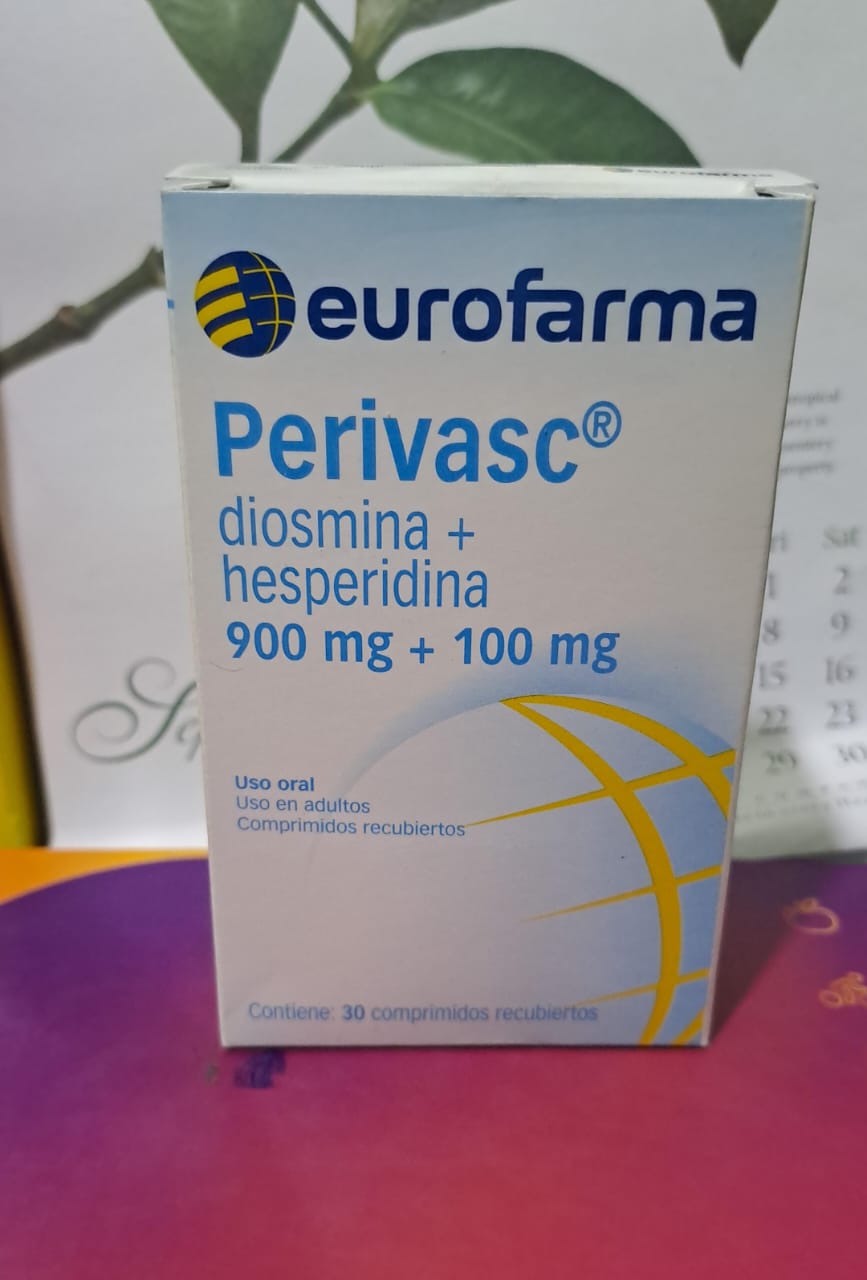 PERIVASC  (Diosmina+Hesperidina 900mg/100mg)  *30 Comprimidos - FARMACIA NUEVO MILENIO