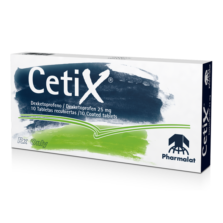 CETIX (dexketoprofeno 25mg) *10 Tabletas  - FARMACIA NUEVO MILENIO