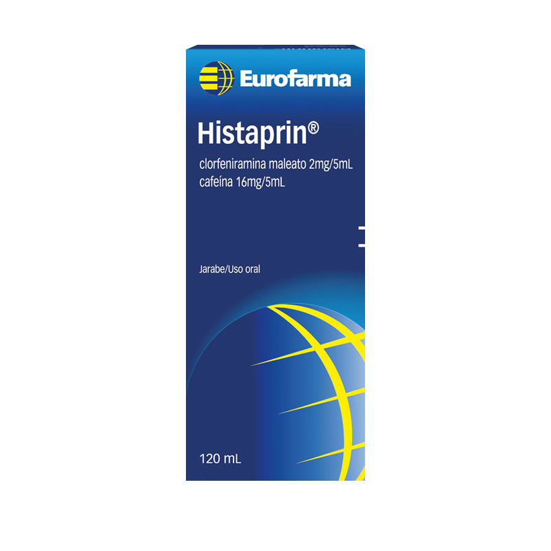 HISTAPRIN (Clorfeniramina maleato 2mg/5ml Cafeina 16mg/5ml) *Jarabe - FARMACIA NUEVO MILENIO