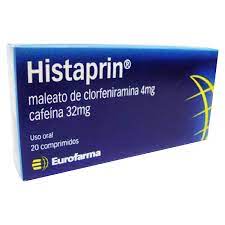 HISTAPRIN (Maleato de Clorfeniramina 4mg cafeina 32mg) *Comprimidos - FARMACIA NUEVO MILENIO