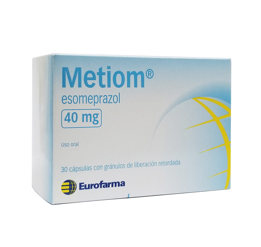 METIOM (Esomeprazol 40mg )  * 30 Capsulas - FARMACIA NUEVO MILENIO