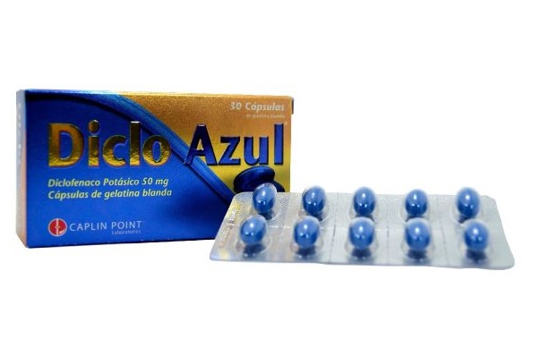 Diclo Azul (Diclofenaco Potásico 50mg) * 1 unidad  - Farmacia Marcos