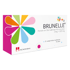 BRUNELLE 2mg/0.03mg (acetato de clormadinona+etinilestradiol) *comprimidos  - FARMACIA NUEVO MILENIO