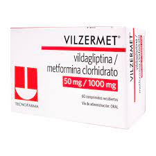 VILZERMET 50mg/1000mg (vildagliptina/metformina clorhidrato) *60 Comprimidos  - FARMACIA NUEVO MILENIO