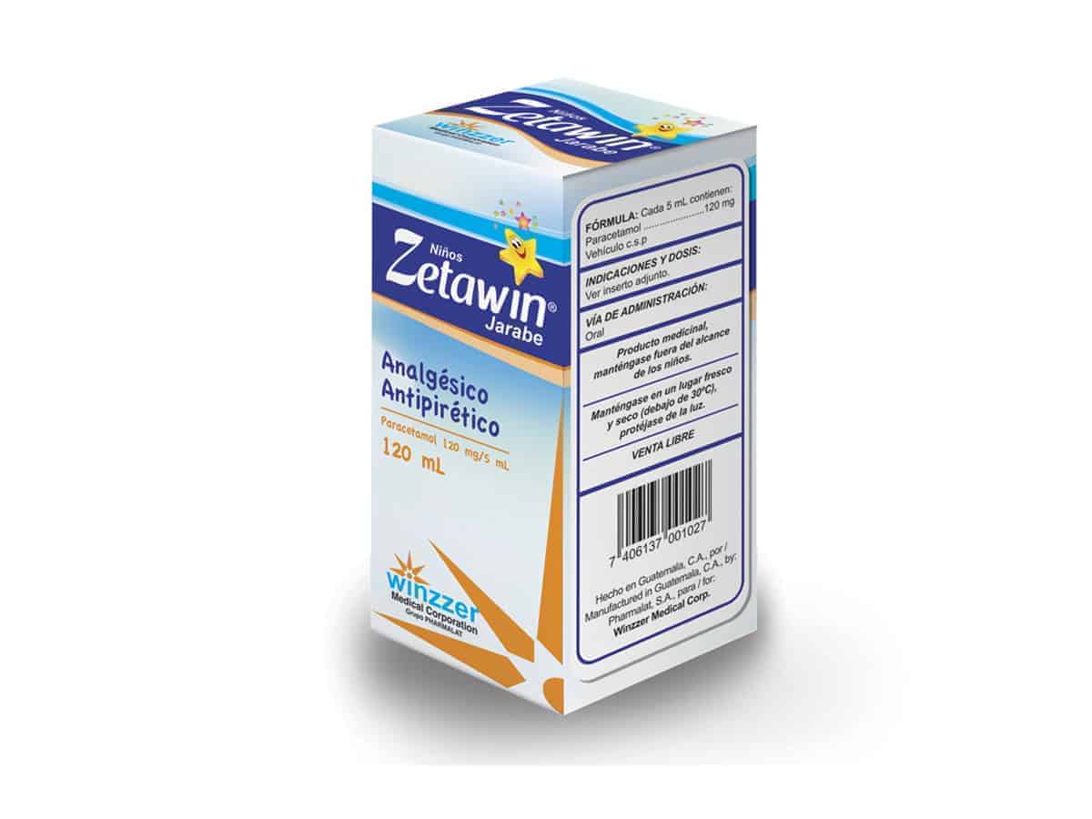 Zetawin Infantil (Paracetamol  120mg/5ml) * jarabe 120 - Farmacia Marcos
