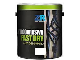 Pintura Anticorrosiva FAST DRY NEGRO MATE 1/4 ZR - Ferretería y Distribuidora el 