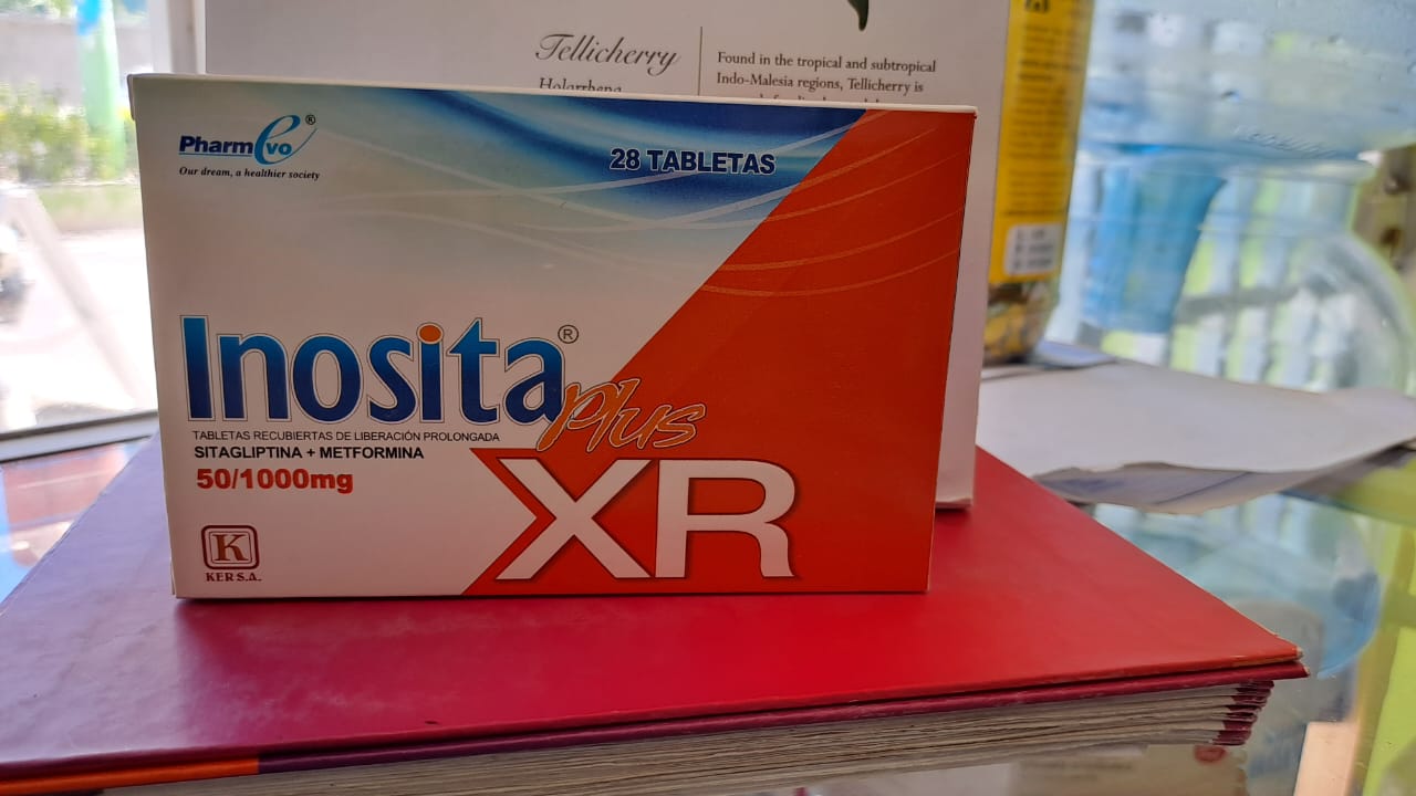 INOSITA PLUS XR 50/1000 (Sitagliptina + Metformina) * 28 Capsulas - FARMACIA NUEVO MILENIO