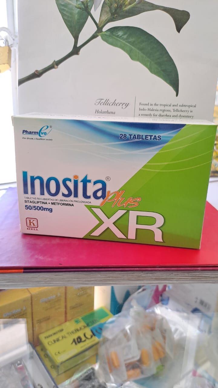 INOSITA PLUS XR 50/500 (Sitagliptina + Metformina) * 28 Capsulas - FARMACIA NUEVO MILENIO