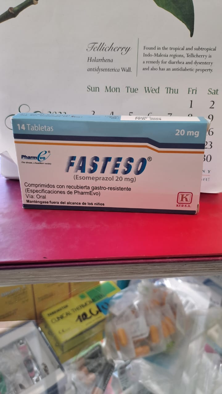 FASTESO (Esomeprazol 20mg ) *Tabletas - FARMACIA NUEVO MILENIO