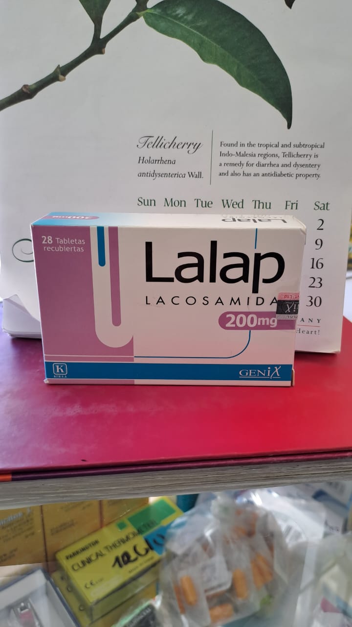 LALAP (Lacosamida 200mg) * 28 Tabletas - FARMACIA NUEVO MILENIO
