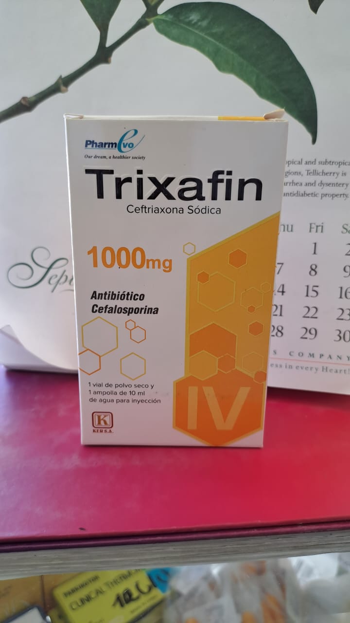 TRIXAFIN (ceftriaxona sodica) *vial inyectable  - FARMACIA NUEVO MILENIO