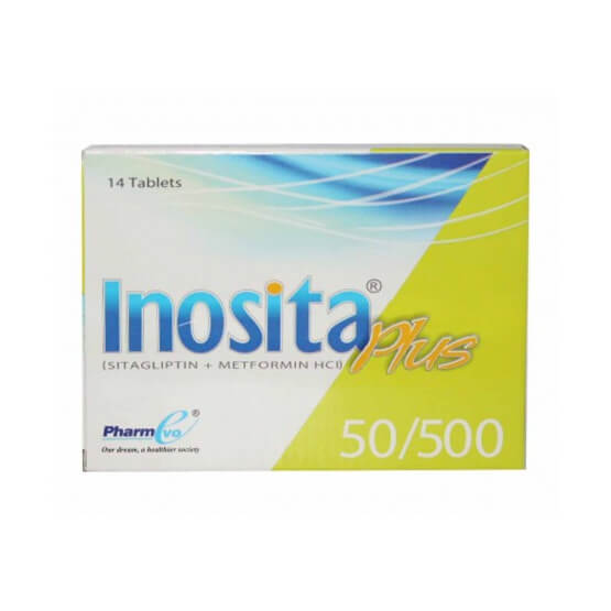 INOSITA PLUS 50/500mg (Sitagliptina 50mg + Metformina 500mg) * 30 Tabletas - FARMACIA NUEVO MILENIO