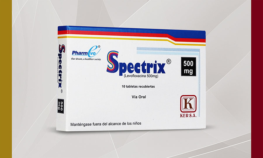 SPECTRIX (Levofloxaina 500mg)  *10 Tabletas - FARMACIA NUEVO MILENIO