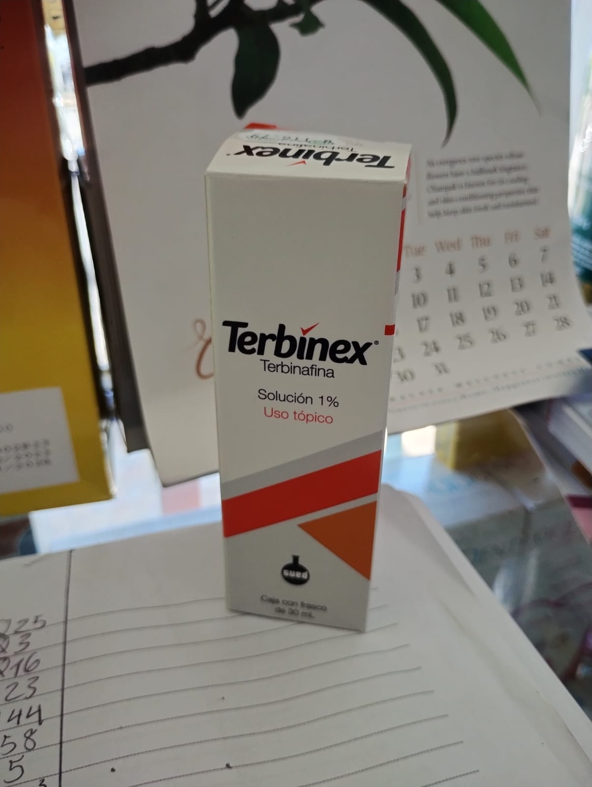 TERBINEX (terbinafina 1%) *solución topica 30ml  - FARMACIA NUEVO MILENIO