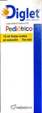 DIGLET 200 u.l. COLECALCIFEROL (VITAMINA D3) GOTAS PEDIATRICAS - FARMACIA NUEVO MILENIO