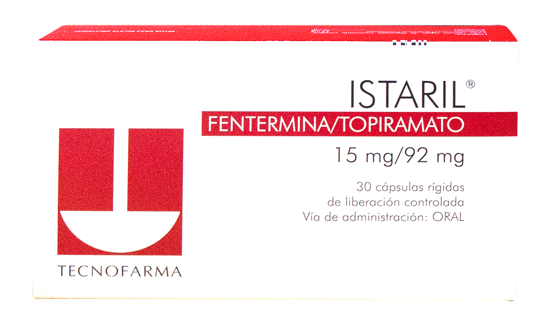 ISTARIL (Fentermina/Topiramato15mg/ 92mg) *Capsulas - FARMACIA NUEVO MILENIO