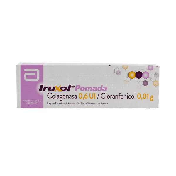 IRUXOL (Clostridiopeptidasa 60U) * Cloramfenicol 1g crema topica - FARMACIA NUEVO MILENIO