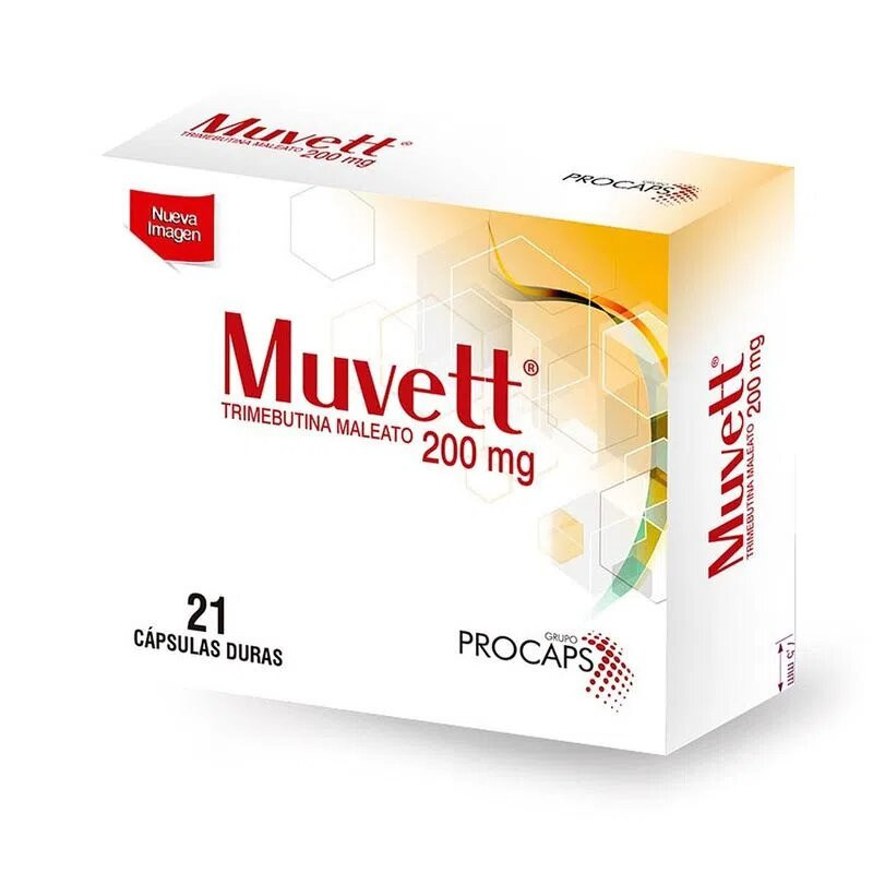 Muvett ( Trimebutina Maleato 200mg) *Caja - FARMACIA NUEVO MILENIO