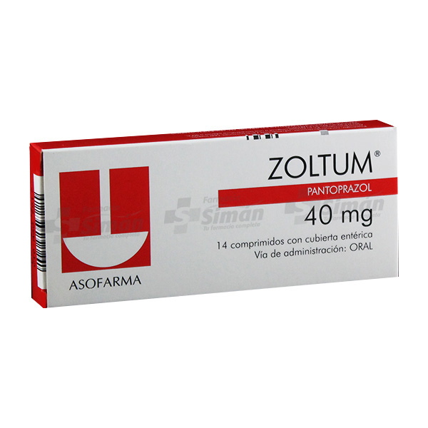 Zoltum (Pantoprazol) 40mg *14 tabletas *2 Blister - FARMACIA NUEVO MILENIO