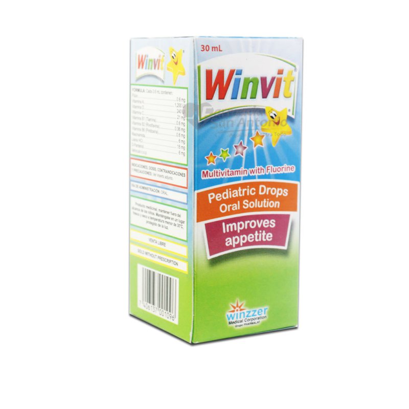 Winvit (Multivitaminico Con Fluor) *Gotas  - FARMACIA NUEVO MILENIO