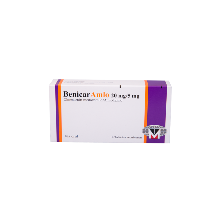 Benicar Amlo 20mg/5mg (Olmesartan Medoxomilo/Amlodipino  - FARMACIA NUEVO MILENIO