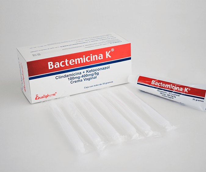 Bactemicina K (Clindamicina+Ketoconazol 100mg-400mg/5g) Crema Vaginal - FARMACIA NUEVO MILENIO