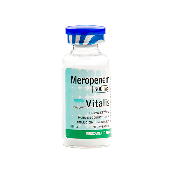 MEROPENEM 500mg I.V POLVO PARA SOLUCION INYECTABLE - FARMACIA NUEVO MILENIO