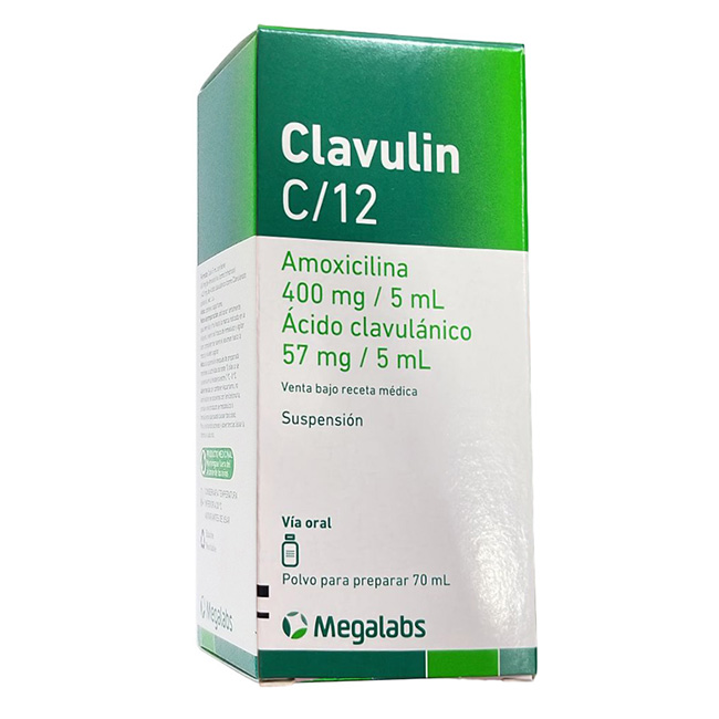 CLAVULIN C12 (Amoxicilima 400mg/Acido Clavuánico 57mg/5ml) - FARMACIA NUEVO MILENIO