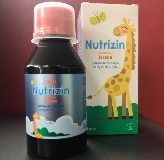 NUTRIZIN (Sulfato de zinc)  10MG/5ML *Jarabe 120ml - FARMACIA NUEVO MILENIO