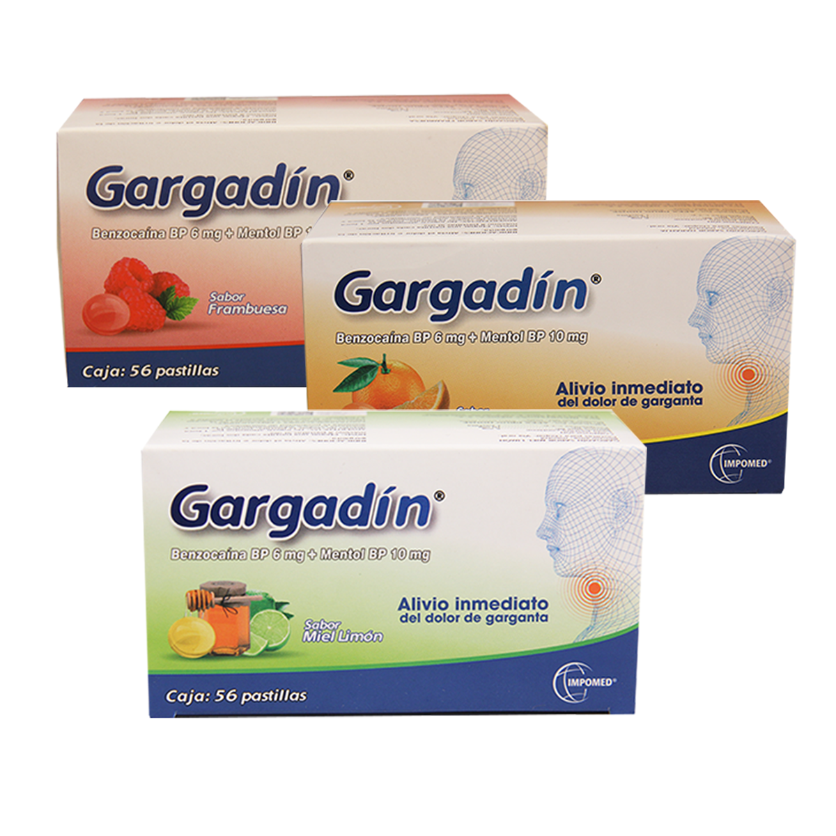 Gargadín (Benzocaína BP 6mg + Mentol BP 10 mg) *miel y limón - FARMACIA NUEVO MILENIO