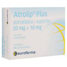 ATROLIP PLUS (atorvastatina 20mg . ezetimibe 10mg) *30 comprimidos - FARMACIA NUEVO MILENIO