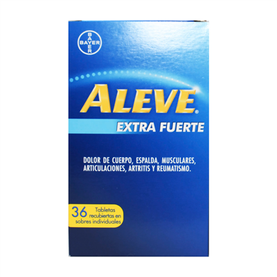 ALEVE EXTRA FUERTE *TABLETAS RECUBIERTAS (sobre individual) - FARMACIA NUEVO MILENIO