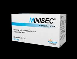 MINISEC (sucralfato 1g/5ml) *sobres  - FARMACIA NUEVO MILENIO