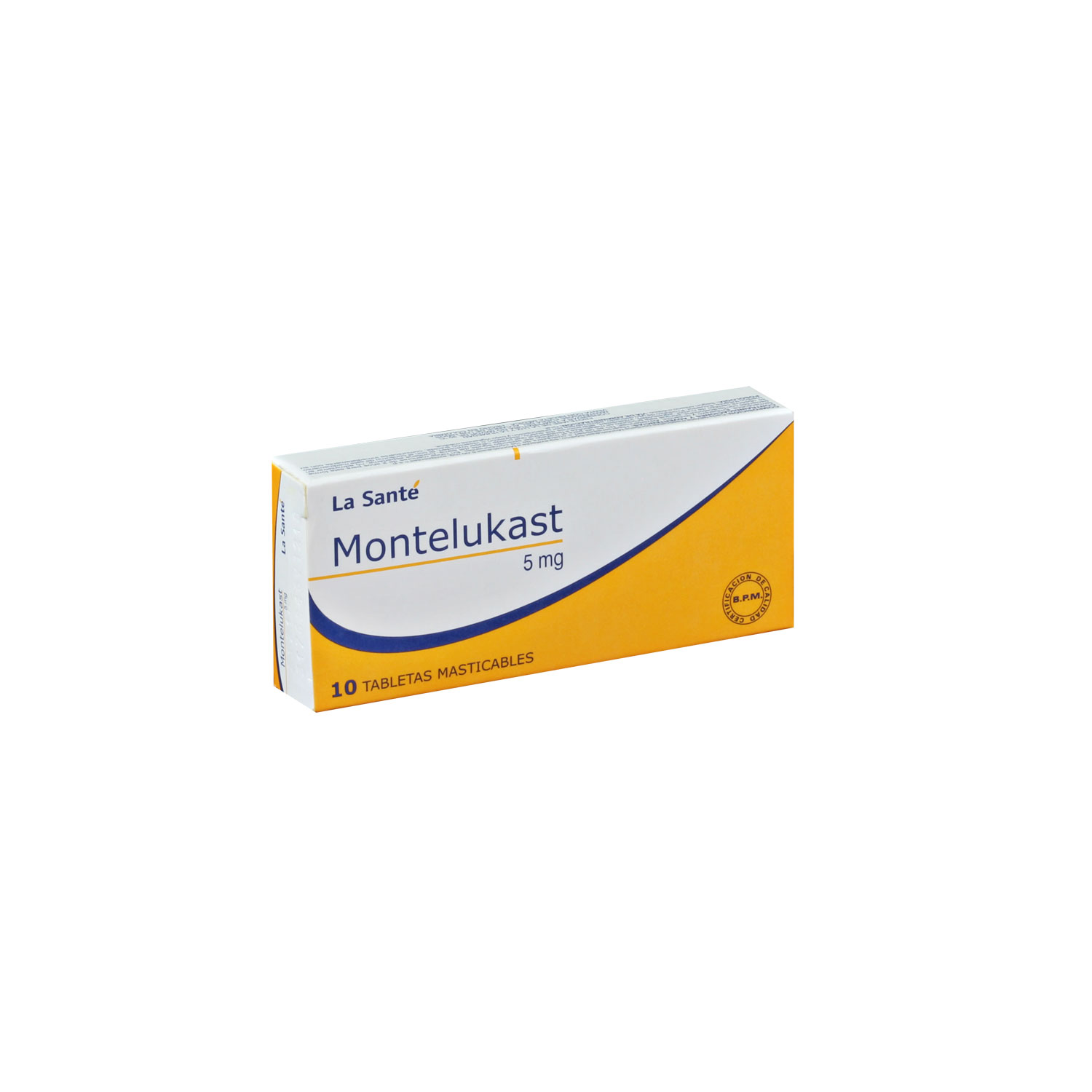 MONTELUKAST (5 MG) *10 Tabletas Recubiertas. Atado . - FARMACIA NUEVO MILENIO