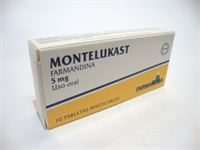 MONTELUKAST (5 MG) *10 Tabletas Recubiertas. Atado. - FARMACIA NUEVO MILENIO