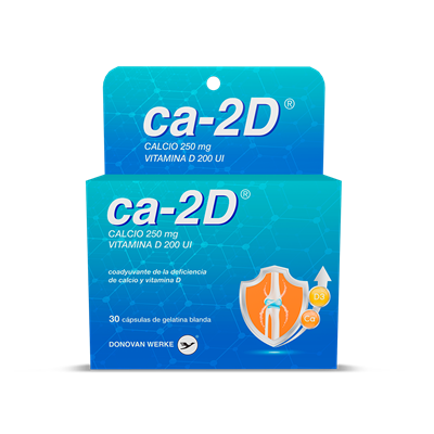 ca-2D (calcio 250mg vitaminaD 200ui) *30 cápsulas de gelatina blanda - FARMACIA NUEVO MILENIO