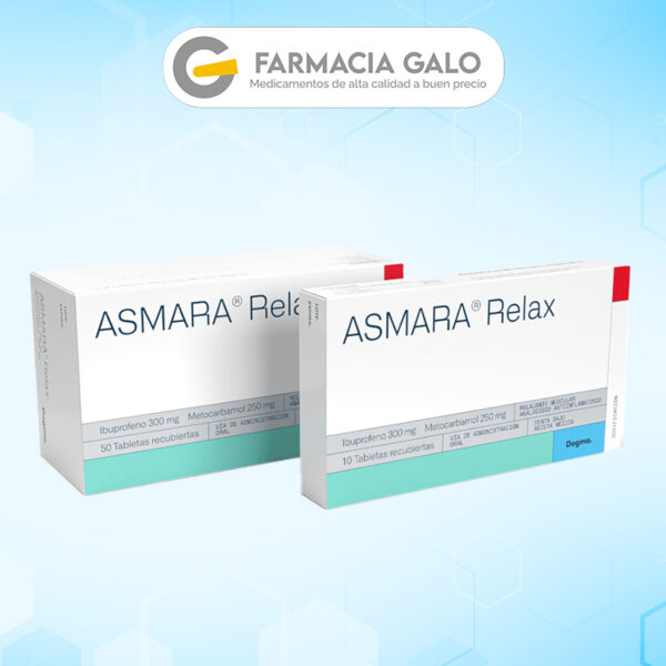 ASMARA RELAX (ibuprofeno 300mg + metocarbamol 250 mg) *10 tabletas  - FARMACIA NUEVO MILENIO