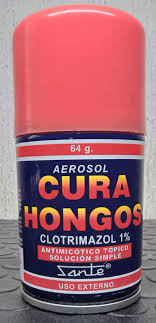 CURA HONGOS (clotrimasol 1%) antimicótico *SPRAY  - FARMACIA NUEVO MILENIO