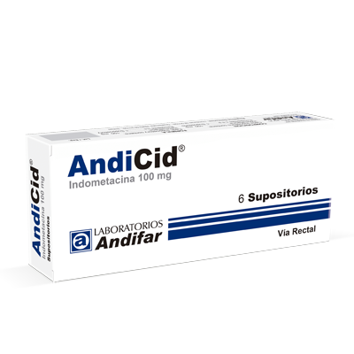 ANDICID (indometacina) *supositorio rectal  - FARMACIA NUEVO MILENIO