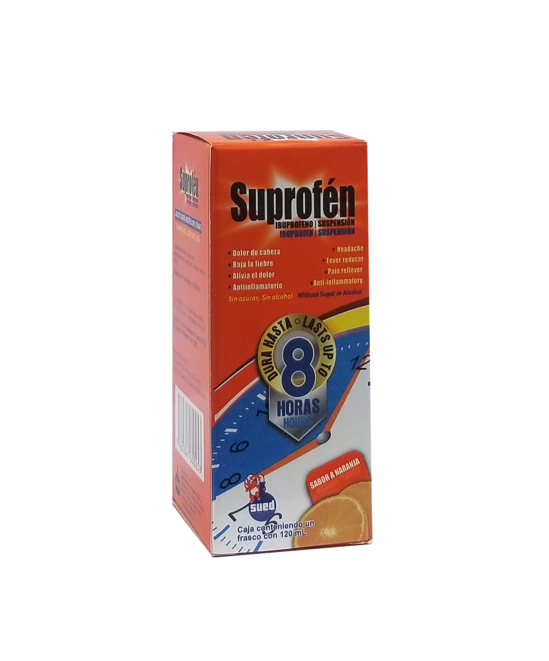 SUPROFÉN (Ibuprofeno 100mg/5ml) * Jarabe 120ml - FARMACIA NUEVO MILENIO