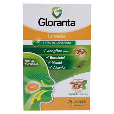 GLORANTA JENGIBRE-MENTA * SOBRE CON 4 CARAMELOS - FARMACIA NUEVO MILENIO