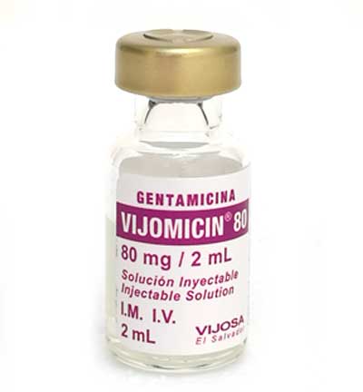   Vijomicin 80mg/2ml(Gentamicina) *Vial solucion intectable - FARMACIA NUEVO MILENIO