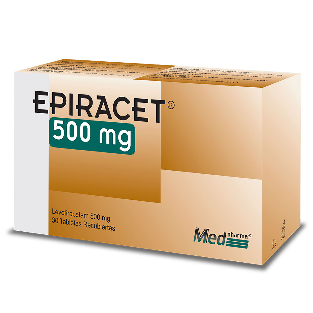 Epiracet (Levetiracetam 500 mg)*30 Tabletas - FARMACIA NUEVO MILENIO