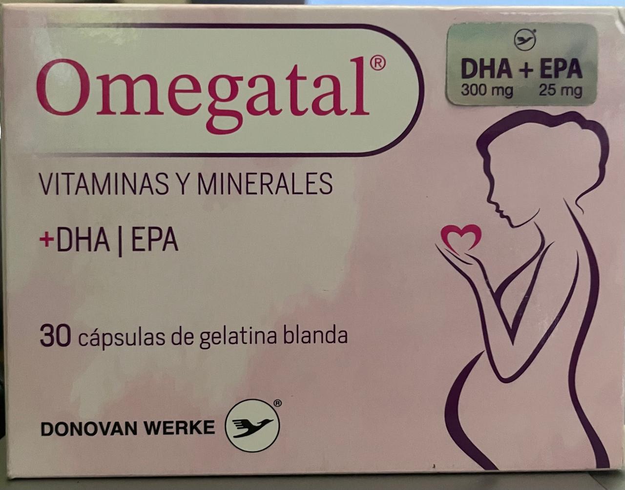 Omegatal (Prenatales Omega3 Calcio Magnesio Potasio Flur Y Zinc)*30 Capsulas  - FARMACIA NUEVO MILENIO
