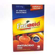 FRUTACID (ANTIACIDO CARBONATO DE CALCIO) * 20  TABLETAS MASTICABLES - FARMACIA NUEVO MILENIO